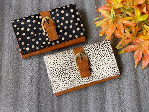 ใหม่กระเป๋าสตางค์ผู้หญิงทำจากผมแท้แบบซ่อนกระเป๋าสตางค์หนังแบบพับสองชั้นมีซิปกระเป๋าคลัทช์พิมพ์ลายสัตว์ขนสัตว์ - Product Image 2