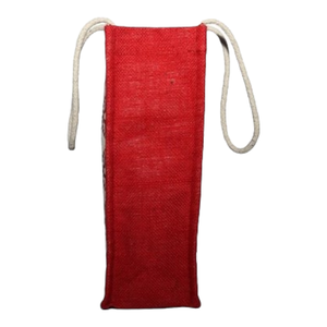 Pochette en jute 1 sac de bouteille - Product Image 6