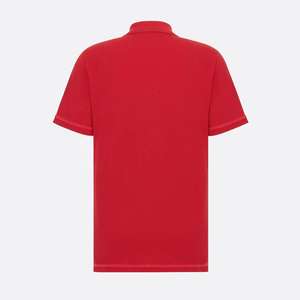 Polo en coton respirant grande taille pour hommes, motifs OEM personnalisés et logo, tricoté de manière décontractée et imprimée - Product Image 5