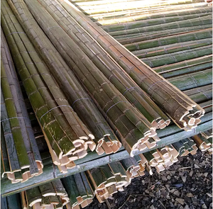 Postes de bambú divididos de medio corte Materiales naturales Venta al por mayor-Listones de bambú naturales divididos de decoración de alta calidad - Product Image 5