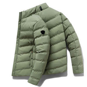 Chaqueta acolchada 2025 personalizada para hombre, chaqueta acolchada de invierno informal con soporte, diseño de burbujas de lona de alta calidad, ropa térmica transpirable - Product Image 5