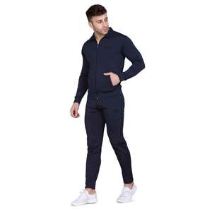 Logo personnalisé Sweat à capuche avec fermeture éclair Imprimé de litière personnalisée Veste et pantalon à col pour hommes Survêtements de jogging pour hommes - Product Image 5