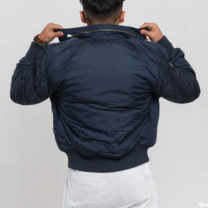 Chaqueta de bombardero para hombre de alta calidad con nuevo logotipo frontal de tela de lona de diseño de moda-¡El mejor precio! - Product Image 2