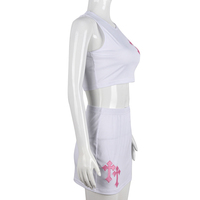 Ensemble de jogging d'été 2 pièces en coton uni pour femme, débardeur et short, séchage rapide, respirant, écologique, col rond, décontracté, vente en gros