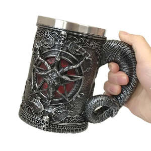 Cuentas de vidrio Baphomet Skight para jarras de cerveza, cuentas de vidrio para realzar la estética de tus utensilios de cerveza - Product Image 1