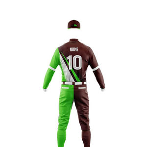 Uniforme de Béisbol para Hombre de Alta Calidad al por Mayor, Ropa Deportiva Transpirable de Poliéster con Logotipo Personalizado Impreso a Bajo Precio - Product Image 2