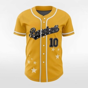 Custom Sublimated Team Baseball Jersey High Quality Baseball Jersey Men's Button <b>Down</b> Baseball Jersey - Product Image 6