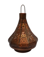 Porte-bougie élégant en fer forgé découpé au laser, marque IHA, modèle IHACA417, décoration de la maison pour la Saint-Valentin, Pâques, Noël
