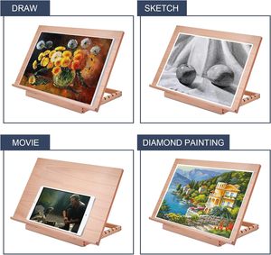 Chuyên nghiệp có thể điều chỉnh Bảng gỗ hiển thị giá vẽ có thể điều chỉnh góc nghệ thuật giá vẽ cho các nghệ sĩ, trẻ em, người mới bắt đầu - Product Image 6