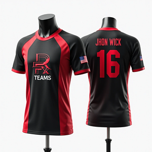 Alta calidad personalizada hombres sublimados softbol baloncesto fútbol pesca jerseys transpirable cuello redondo conjuntos de ropa deportiva - Product Image 2