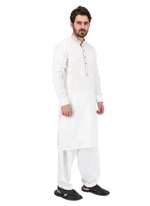 Collection de modèles de kurtas et pyjamas respirants pour hommes, shalwar kameez brodés, vente en gros de shalwar kameez - Product Image 3