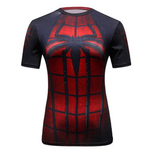 Nouveau imprimé demi-manches femmes chemise Rash Guard fournisseur personnalisé Compression porter des éruptions cutanées à séchage rapide - Product Image 5