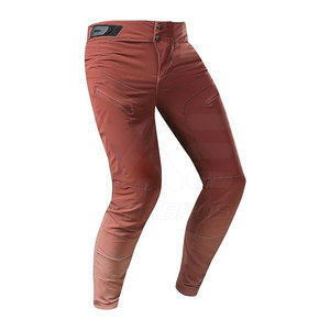 KATBROS INDUSTRY <b>Men</b> Fitted Regular Fit Breathable Quick Dry Cycling Pants Long Length 100% Cotton <b>Red</b> Logo at Waist - Product Image 1