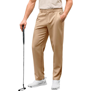 Pantalones de golf elásticos para hombre con logotipo personalizado marca OEM ideal para eventos promociones salidas casuales y uso deportivo - Product Image 1