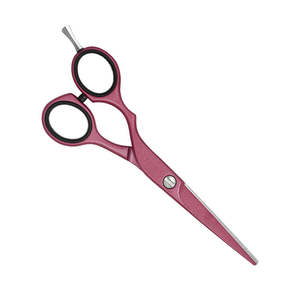 Tijeras de corte de pelo de peluquero de alta calidad, tijera de corte de pelo de belleza de Color granate, tijera de peluquería de acero inoxidable - Product Image 5