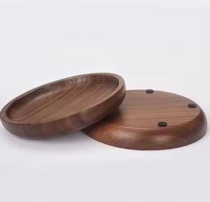 ถาดรองแก้วไม้อะคาเซียทรงกลมแบบกำหนดเองทำด้วยมือสำหรับใช้ในครัวบ้าน - Product Image 4