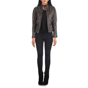 Chaqueta Corta de Lona Personalizada para Mujer, Invierno, Ecológica, Resistente al Viento, Transpirable, Cierre de Cremallera, Múltiples Colores Personalizados, Lisa - Product Image 1