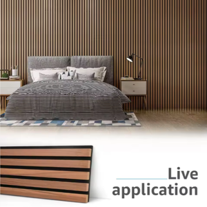 แผ่นอะคูสติก PET แบบขายส่ง แผ่นกันเสียงใยโพลีเอสเตอร์ 100% แผ่นอะคูสติกแบบมีกาวในตัว - Product Image 1