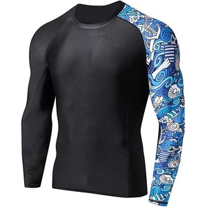 Rashguard de Compresión para Hombre, Manga Larga, Spandex/Nailon, Impresión Digital Personalizada, Diseño OEM/ODM, Última Llegada, Alta Calidad, para BJJ y MMA - Product Image 2