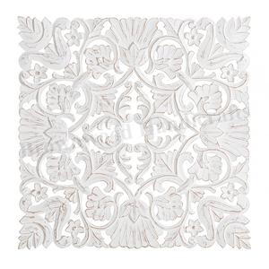 แผงผนังสี่เหลี่ยมไม้ MDF แกะสลักด้วยมือหรูหราขนาด60x60ซม. ของตกแต่งบ้านแบบอาร์ตเดคโคสุดหรู - Product Image 4