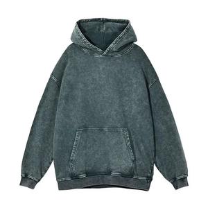 Sudaderas con capucha de gran tamaño para hombre 2025, ropa informal de peso pesado personalizada, sudaderas con capucha de moda con lavado de piedra desteñida al sol para hombre - Product Image 2