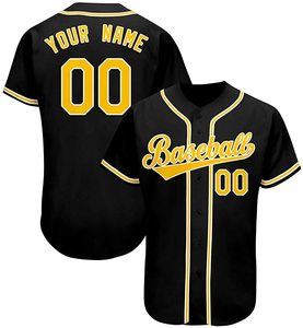 Personnaliser Tack Twill Applique Libellé Baseball Jersey Respirant Séchage Rapide Chemise Baseball Livraison Rapide - Product Image 6
