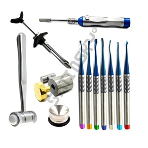 Nouvel Arrivage Kit Chirurgical Implant Instruments PDL Ascenseur Greffage Osseux Marteau Crush Mill CE - Product Image 1