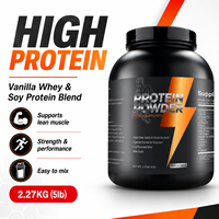 Poudre de Protéine de Lactosérum et de Soja Vanille 2,27 kg (5 lb) – Mélange Riche en Protéines pour Nutrition Sportive, Croissance Musculaire et Récupération – OEM ODM Marque Privée