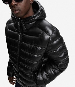 แจ็กเก็ตขนเป็ดด้านหน้ามีซิปด้านหน้าของผู้ชายเสื้อนอกบุหนาทันสมัยสำหรับฤดูหนาว - Product Image 4