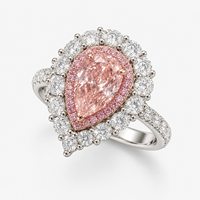 Bague de fiançailles et de mariage en diamant de laboratoire de couleur fantaisie, certifiée IGI, luxe, or 18 carats, taille émeraude, bijoux fins sur mesure, vente en gros