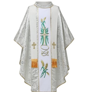 Nouveauté 2025 – Chasuble unisexe en coton personnalisable et respirante, brodée, style ethnique, pour la liturgie religieuse - Product Image 6