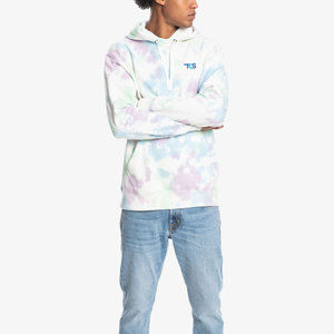 Custom <b>Men</b> Long Sleeve Relaxed Fit Front <b>Pouch</b> Pocket All Over Tie Dye Print Knit Hoodies - Product Image 3