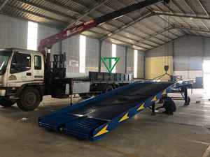 Haute classe 10 tonnes rampe de camion Mobile Vramp-10T-SS conception antidérapante Durable garantie de moteur de 1 an pour la mécanique Vietnam 220V - Product Image 2