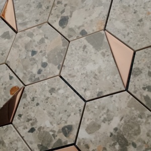 Materiales de construcción, azulejo hexagonal de cerámica de 73mm, fácil instalación, duradero, acabado de color de larga duración, uso en hoteles y restaurantes - Product Image 3