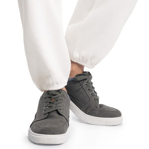 Pantalon de survêtement homme pantalon Slim Fit taille moyenne cordon de serrage taille et poches pratiques Style décontracté pour une utilisation décontractée ou professionnelle - Product Image 3