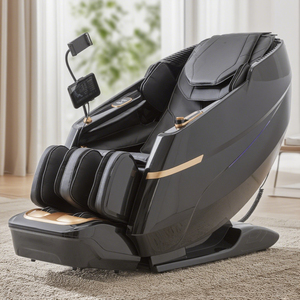 Nouveau fauteuil de massage intelligent portable 4D à gravité zéro en cuir ABS+PU, avec support pour téléphone portable, écran LCD et Bluetooth - Product Image 2
