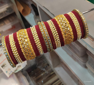 Indian Fashionable and Traditional Brass Bangles Women Wedding Bangles <b>for</b> Women and <b>Girls</b> - Product Image 1