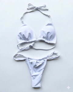 Premium 200 GSM Polyester Spandex <b>Bikini</b> <b>Set</b> Sublimation Printed Graphic Panel Pink Trim Custom Logo Women <b>Bikinis</b> <b>Set</b> - Product Image 2