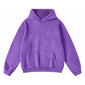 เสื้อฮู้ดฮิปฮอปผ้าฝ้าย100% โอเวอร์ไซส์สำหรับผู้ชายผ้าคอตตอนขนาดใหญ่ดีไซน์ทันสมัยปรับแต่งด้านหน้าได้หลายสี - Product Image 1