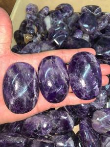 Wholesale Polished Agate Palm Tumble Crystals Massage Stones Healing Crystal Feng Shui Love Palm Stone - Product Image 2
