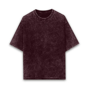 Camisetas de gran tamaño lavadas con ácido de calidad de exportación de Six Season, moda urbana global, camisetas Unisex de moda moderna en todo el mundo - Product Image 1