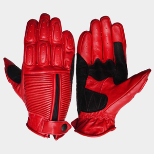 Guantes de Motociclista de Cuero para Café Racers, Ropa Deportiva de Invierno, Paneles Antideslizantes, Equipo de Motociclismo para Deportes al Aire Libre y Carreras en Carretera - Product Image 4