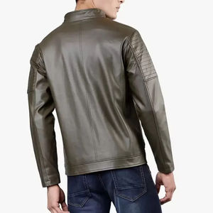 Nueva chaqueta de cuero de invierno de alta calidad más vendida para hombres y cuello redondo elegante para ropa de calle chaqueta al por mayor para hombres - Product Image 4
