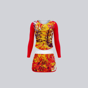 Uniforme de pom-pom girl tendance Design personnalisé vente en gros de vêtements de pom-pom girl vêtements d'entraînement de pom-pom girl fournisseur de tenues d'équipe - Product Image 5