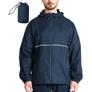 Chaqueta Cortavientos para Hombre, Impermeable, Ligera, Plegable, Anti-UV, con Capucha y Cuello Alto, 100% Algodón - Product Image 4