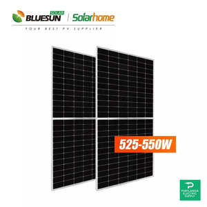แผงโซลาร์เซลล์ Bluesun 550W 144 เซลล์ แบบสองหน้า HJT โมโนคริสตัลไลน์ - Product Image 1