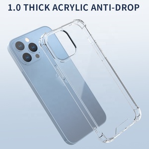 1.0Mm Mỏng Trong Suốt Pha Lê Rõ Ràng TPU <span class=keywords><strong>Bumper</strong></span> Điện Thoại Trường Hợp Đối Với <span class=keywords><strong>iPhone</strong></span> 13 14 Pro Max 14 13 12 11-Chống Sốc Bảo Vệ - Product Image 2