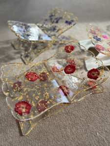 Floral Resin <b>Quran</b> Stand,Rose Petals Pressed Resin <b>Quran</b> <b>Holder</b> Islamic Gifts Portable Sturdy Lightweight Bookstand - Product Image 3