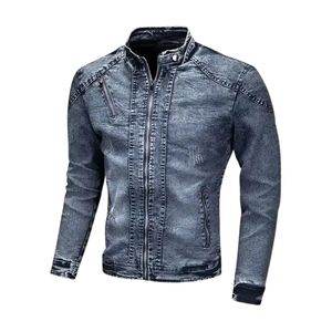 Moda hombres mujeres Unisex ligero Denim Jean chaqueta abotonada de moda chaquetas de manga larga al aire libre - Product Image 6