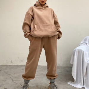 Conjunto Deportivo de Dos Piezas de Satén para Invierno, Unisex, de Alta Calidad y Ecológico, Sudadera con Capucha y Pantalones Deportivos, Tallas Grandes, Venta al Por Mayor para Hombres y Mujeres, 2023 - Product Image 5